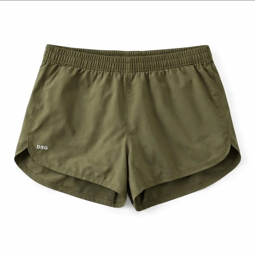 DSG Women's Athletic Olive Shorts - Picture 2 of 4